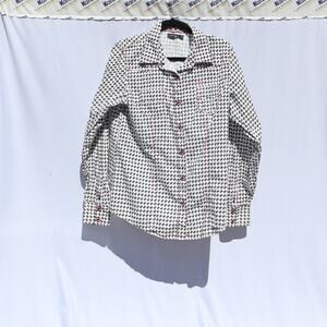 Cruel Girl Womans L/S Pearl Snap Button Shirt Sz XL Black-Geometric /Western